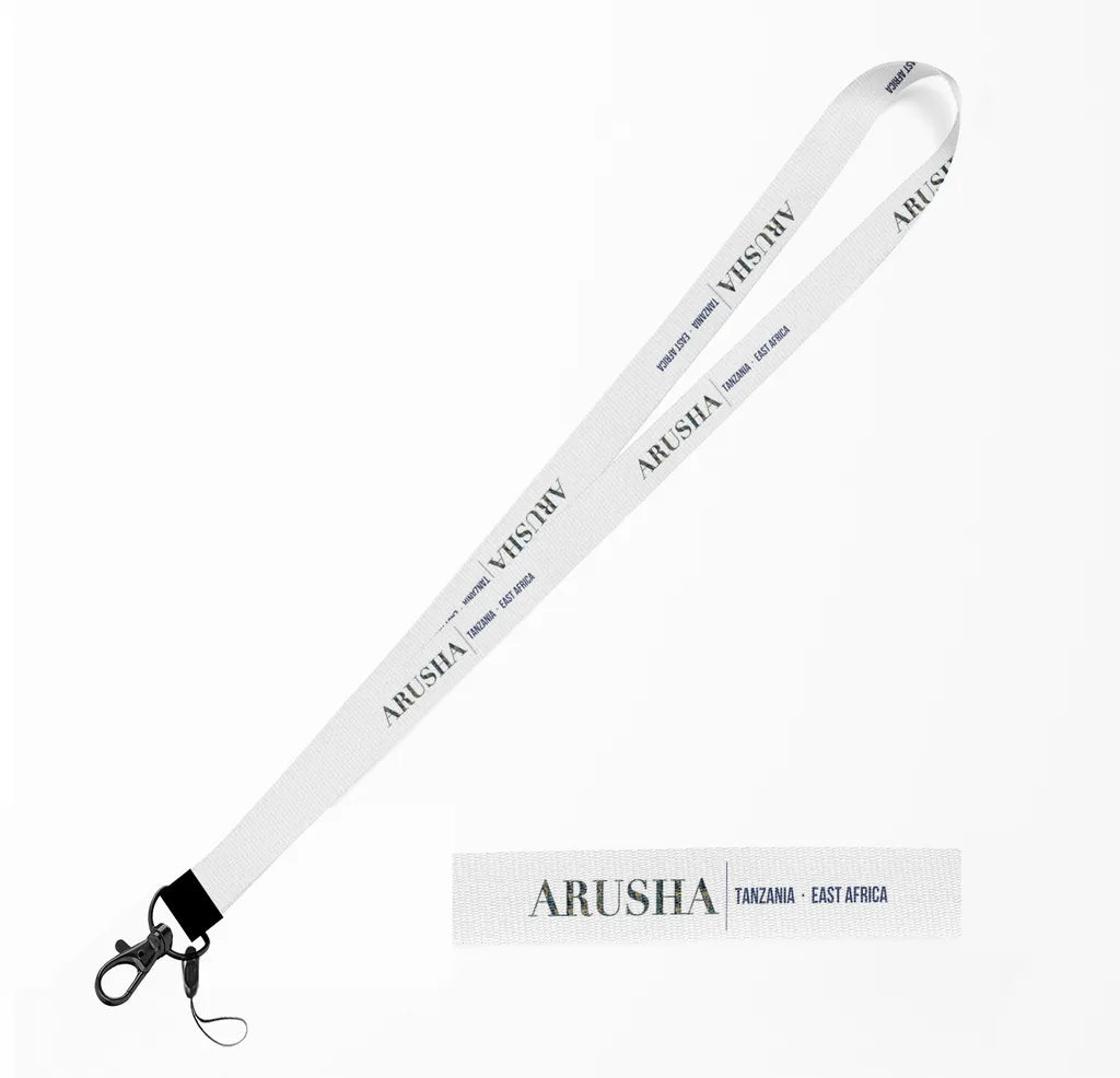 Arusha City Series lanyard - white