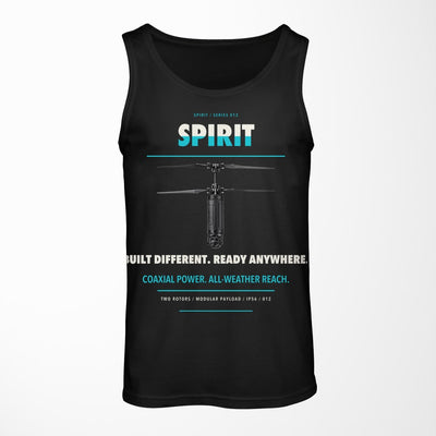 Ascent AeroSystems Spirit design on black tank top