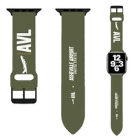 Thumbnail for WBV6 | Asheville Regional Airport AVL | Green Army (Metal Buckle)