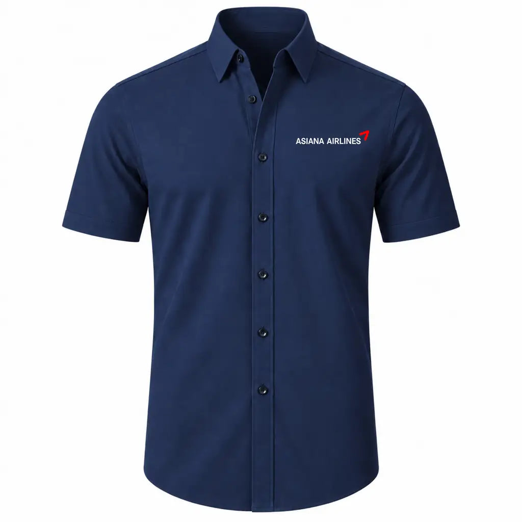 Asiana Airlines Short Sleeve Shirt - Dark Blue