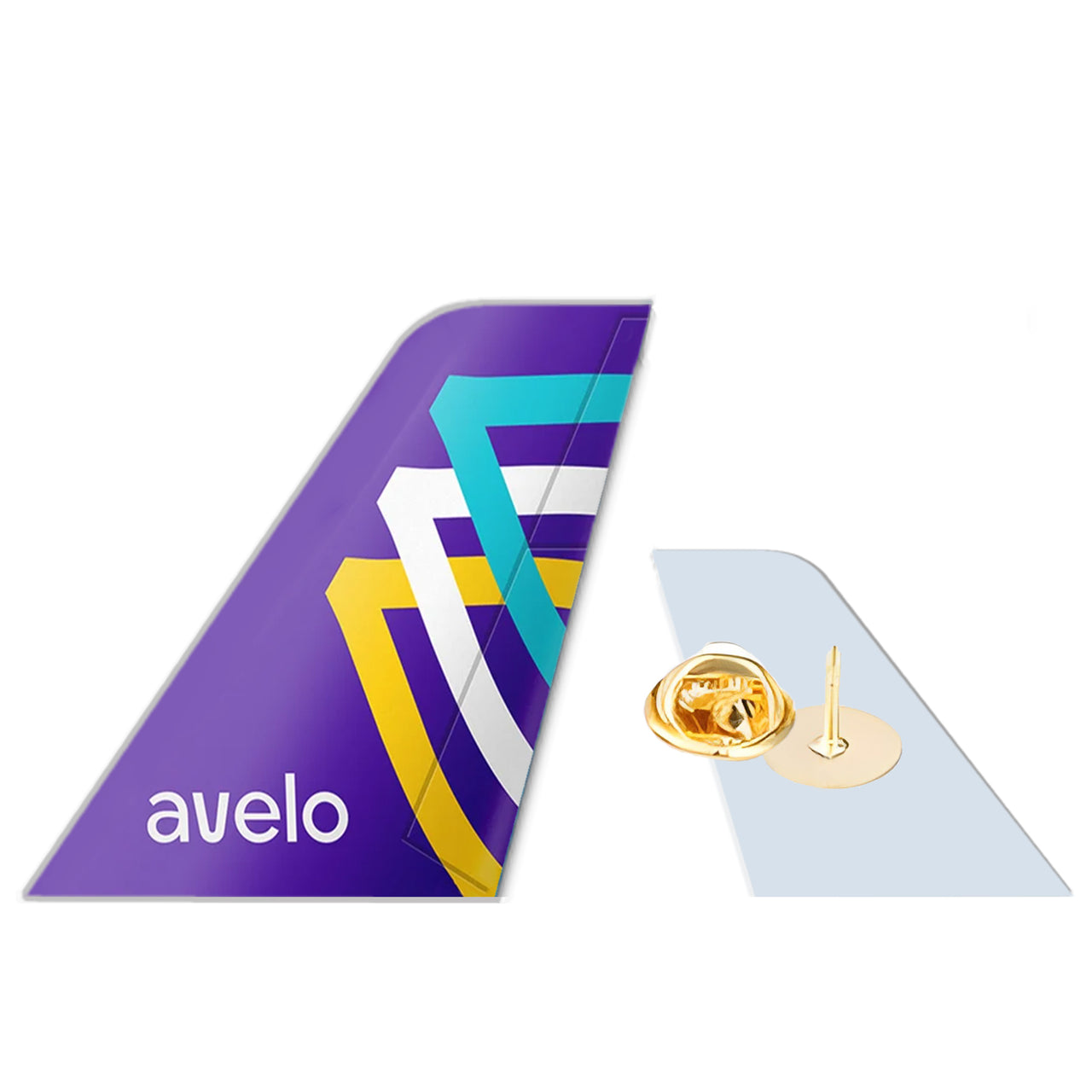 Asianac Airlines Designed Tail Shape Badges & Pins