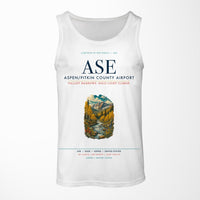 Thumbnail for Aspen - Pitkin County Airport (ASE) design on white tank top