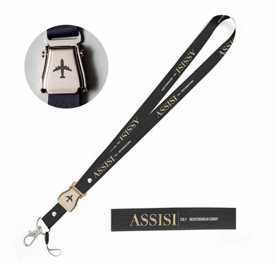 Assisi City Series seat belt lanyard - black
