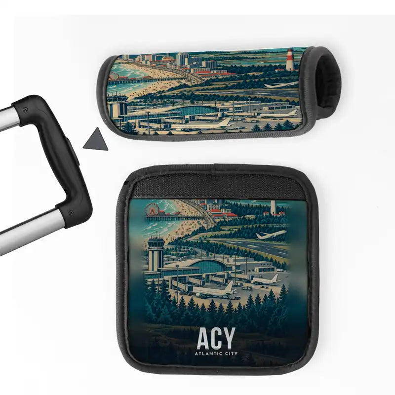 Atlantic City International Airport (ACY) Luggage Handle Covers - 3D Full Print