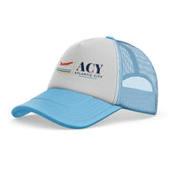 Thumbnail for Atlantic City International Airport (ACY) trucker cap - light blue
