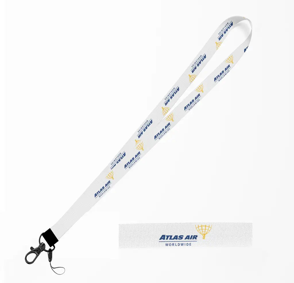 Atlas Air lanyard - white