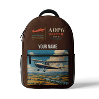 Thumbnail for Auster AOP.6 - 3D Backpack - Brown + Name