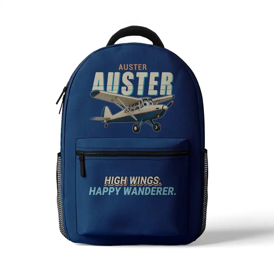 Auster AOP.6 - 3D Backpack - Cartoon - Blue