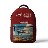 Thumbnail for Auster AOP.6 - 3D Backpack - Red + Name