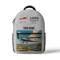 Thumbnail for Auster AOP.6 - 3D Backpack - White + Name