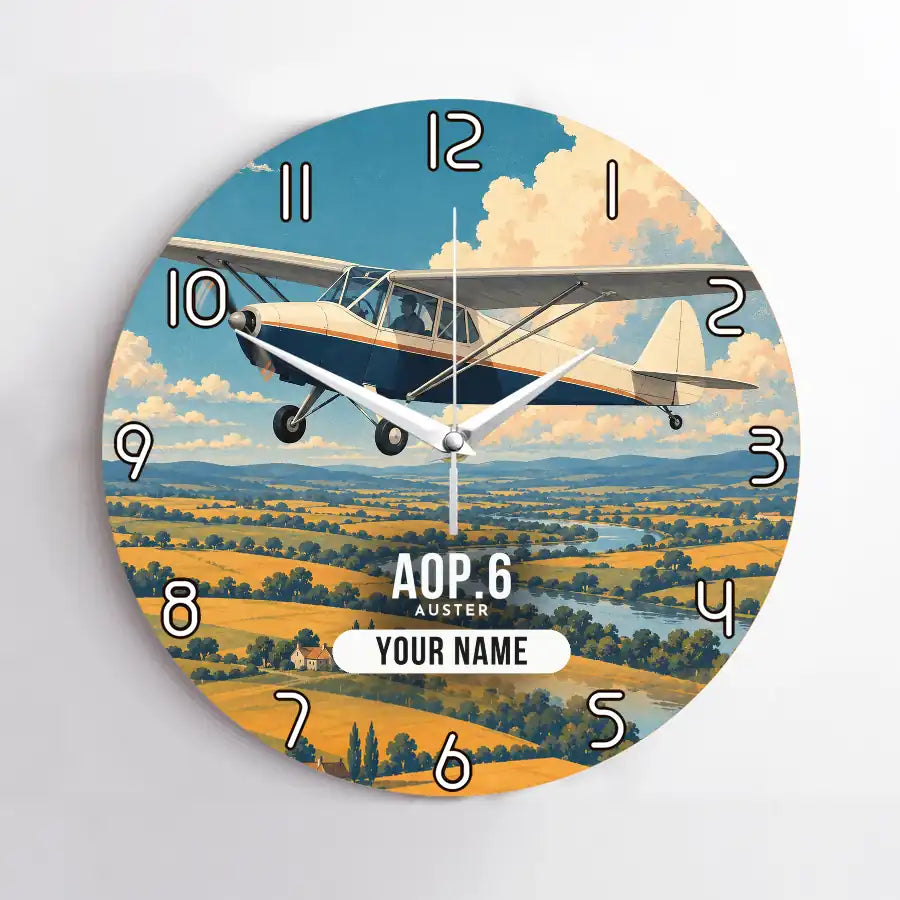 Auster AOP.6 - 3D + Name - No Frame - Full Print