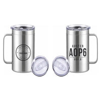 Thumbnail for Auster AOP.6 - Beverage Mug - Tag + Name - Silver