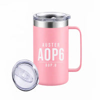 Thumbnail for Auster AOP.6 - Beverage Mug - Tag - Pink