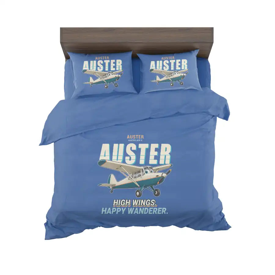 Auster AOP.6 - Cartoon - Bedding Set - Blue