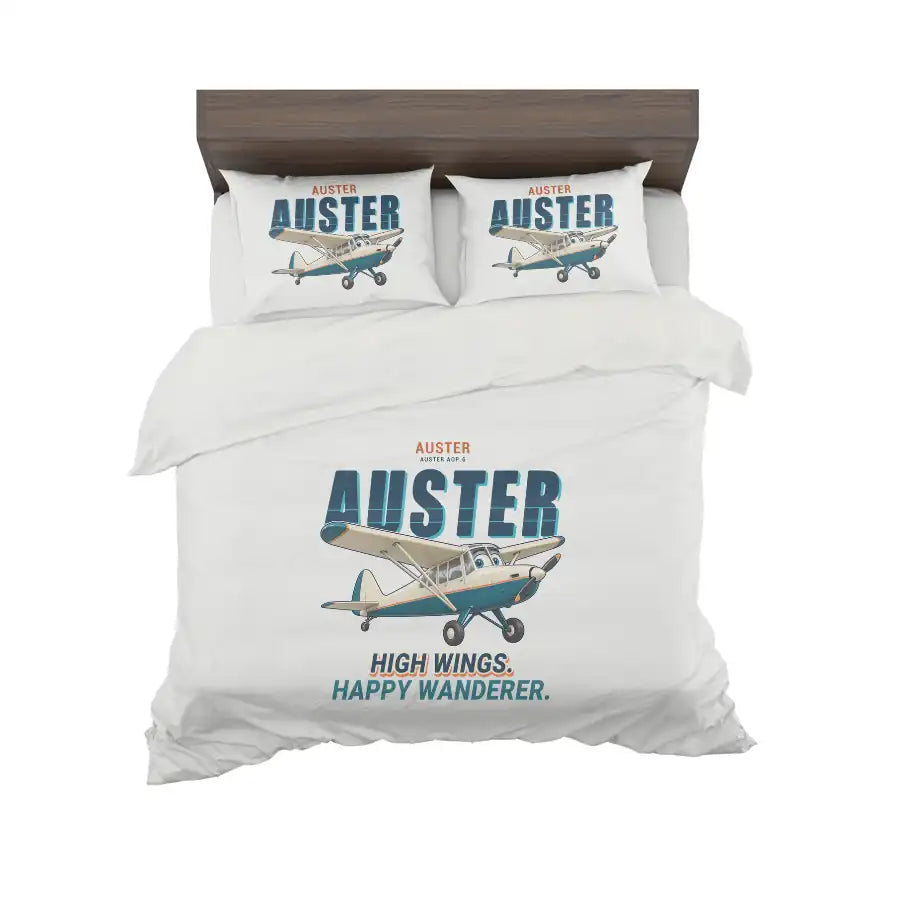 Auster AOP.6 - Cartoon - Bedding Set - White
