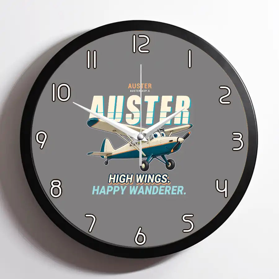 Auster AOP.6 - Cartoon - Framed - Gray