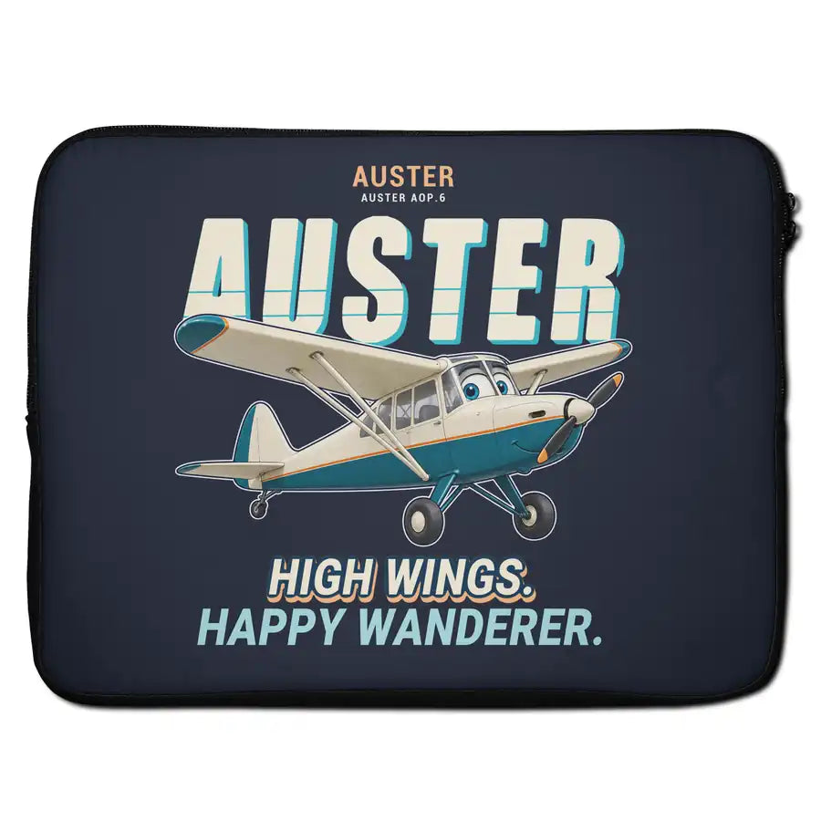 Auster AOP.6 - Cartoon - Laptop Sleeve