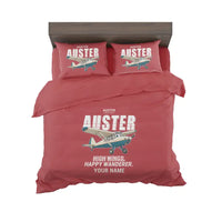 Thumbnail for Auster AOP.6 - Cartoon + Name - Bedding Set - Red