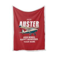 Thumbnail for Auster AOP.6 - Cartoon + Name - Blanket - Red