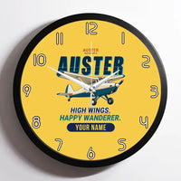 Thumbnail for Auster AOP.6 - Cartoon + Name - Framed - Yellow