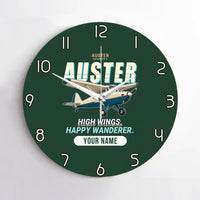 Thumbnail for Auster AOP.6 - Cartoon + Name - No Frame - Dark Green