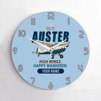 Thumbnail for Auster AOP.6 - Cartoon + Name - No Frame - Light Blue