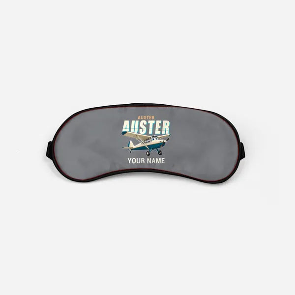 Auster AOP.6 - Cartoon + Name - Sleep Mask - Gray