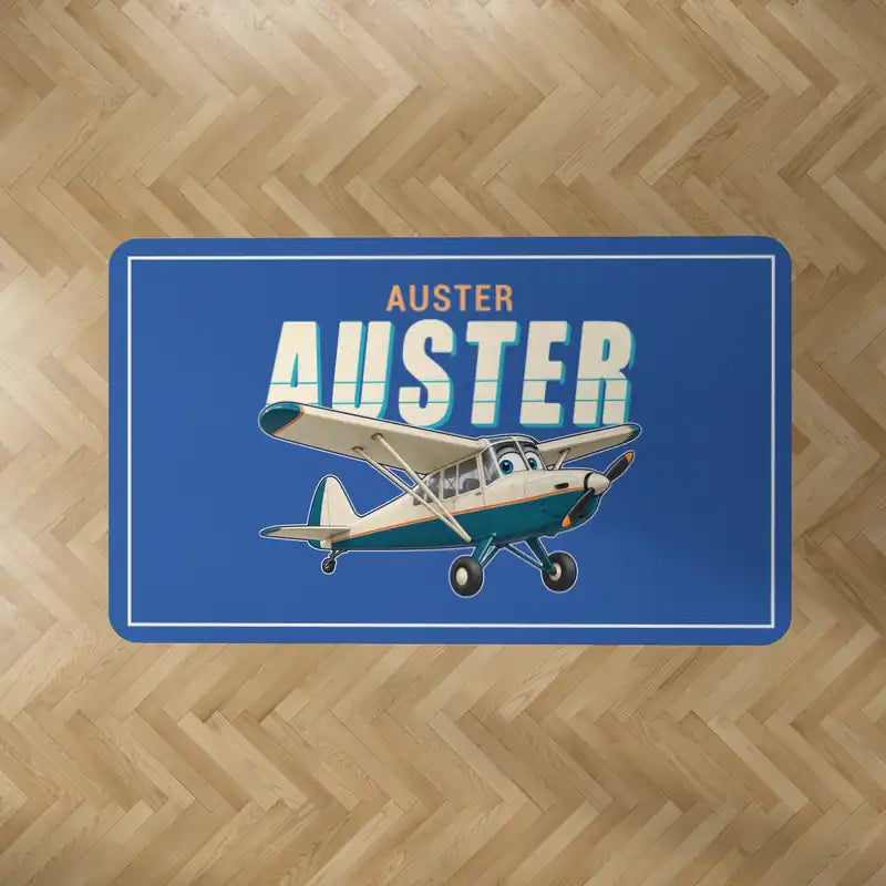 Auster AOP.6 - Cartoon - Rectangle Carpet - Blue
