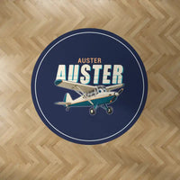 Thumbnail for Auster AOP.6 - Cartoon - Round Carpet - Dark Blue