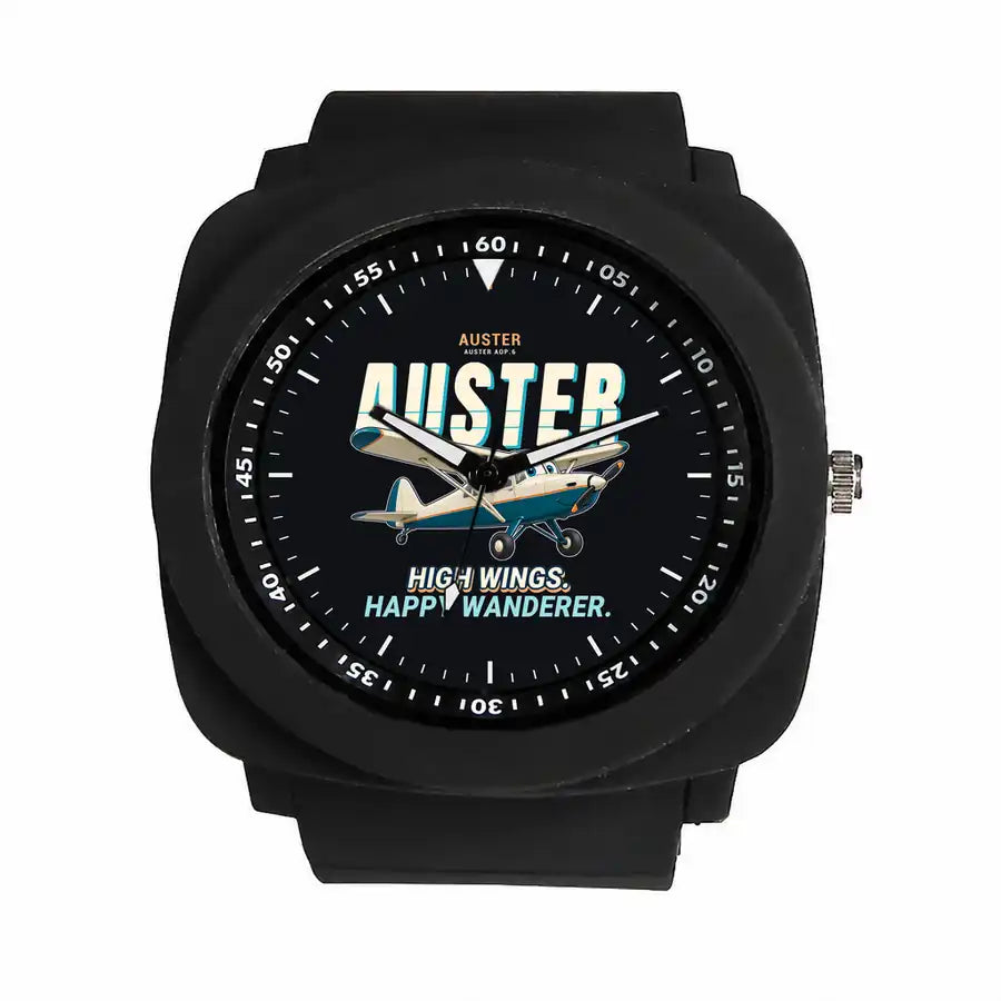Auster AOP.6 - Cartoon - Rubber Strap - Black