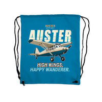 Thumbnail for Auster AOP.6 - Drawstring Bag - Cartoon - Light Blue