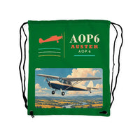 Thumbnail for Auster AOP.6 - Drawstring Bag - Classic - Green
