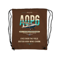 Thumbnail for Auster AOP.6 - Drawstring Bag - Original - Brown