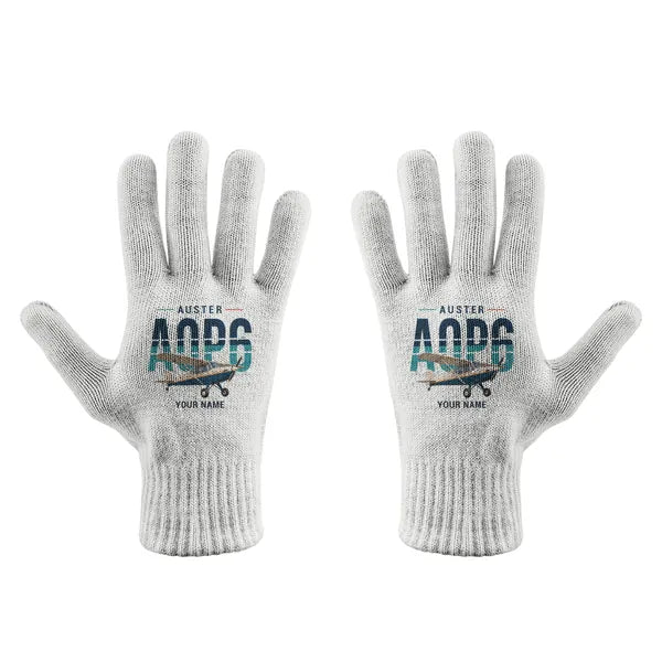 Auster AOP.6 - Gloves - Full - Original + Name - White
