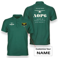 Thumbnail for Auster AOP.6 - Heritage - Double-Side Polo - Green + Name