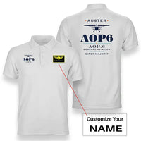 Thumbnail for Auster AOP.6 - Heritage - Double-Side Polo - White + Name