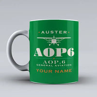 Thumbnail for Auster AOP.6 - Heritage + Name - Mug - Green