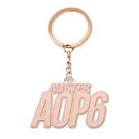 Thumbnail for Auster AOP.6 - Hollow Key Chain - Tag - Rose gold