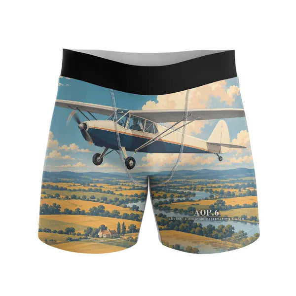 Auster AOP.6 - Men Boxers - 3D - Full Print