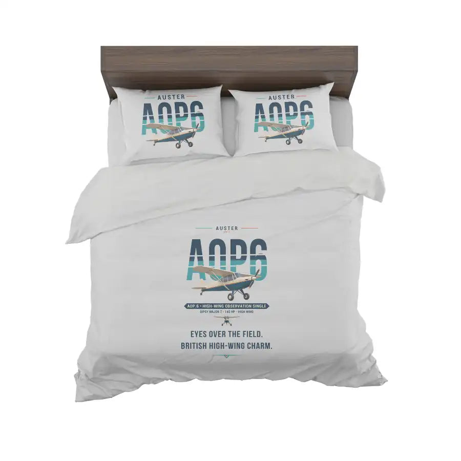 Auster AOP.6 - Original - Bedding Set - Light Gray