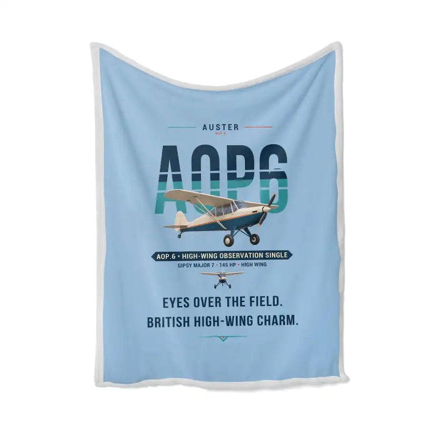 Auster AOP.6 - Original - Blanket - Light Blue