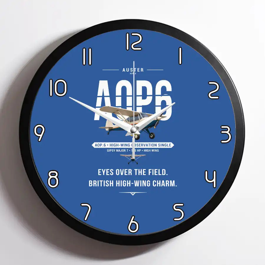 Auster AOP.6 - Original - Framed - Blue