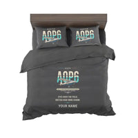 Thumbnail for Auster AOP.6 - Original + Name - Bedding Set - Black