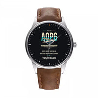 Thumbnail for Auster AOP.6 - Original + Name - Leather Strap - Brown Leather Strap