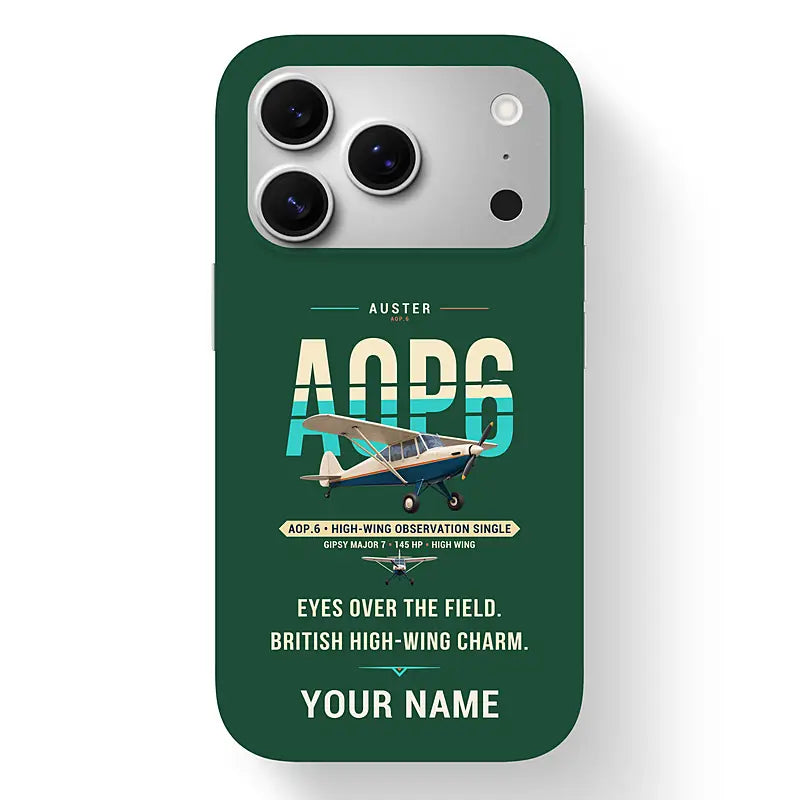 Auster AOP.6 - Original + Name - MagSafe iPhone 17 Pro - Dark Green