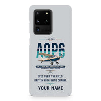 Thumbnail for Auster AOP.6 - Original + Name - Samsung Case - Light Gray