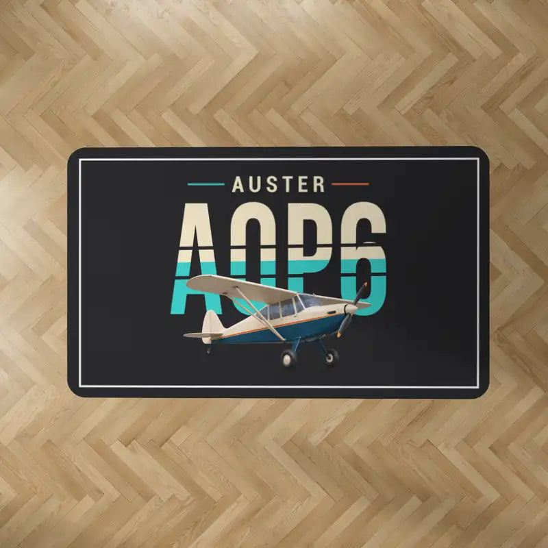 Auster AOP.6 - Original - Rectangle Carpet - Black