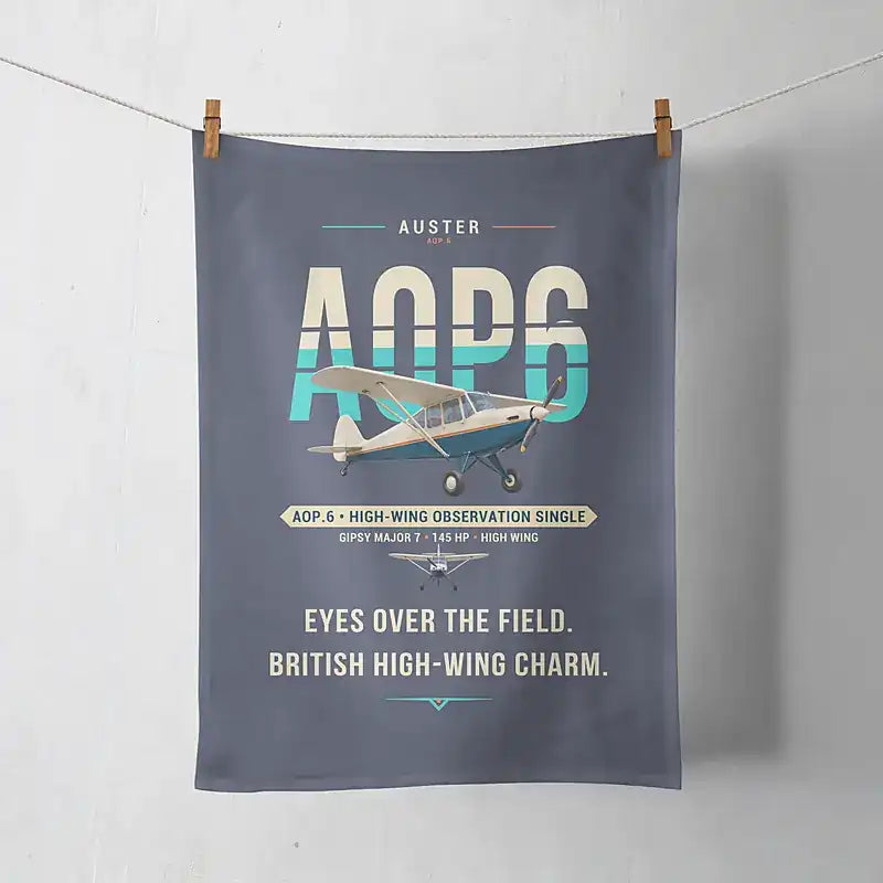 Auster AOP.6 - Original - Towel - Navy Blue