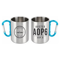 Thumbnail for Auster AOP.6 - Outdoors Mug - Tag + Name - Light Blue