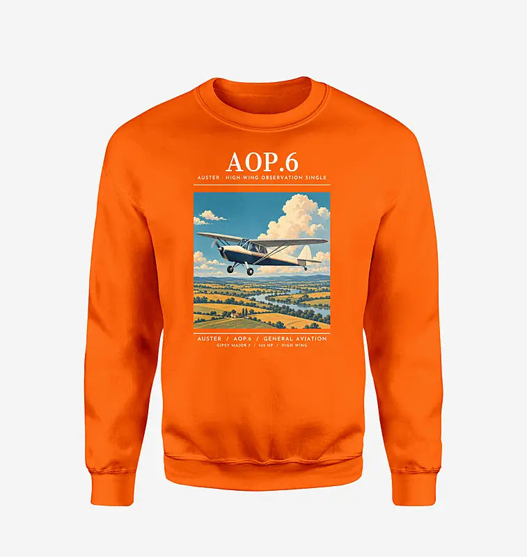 Auster AOP.6 - Poster - Sweatshirt - Orange